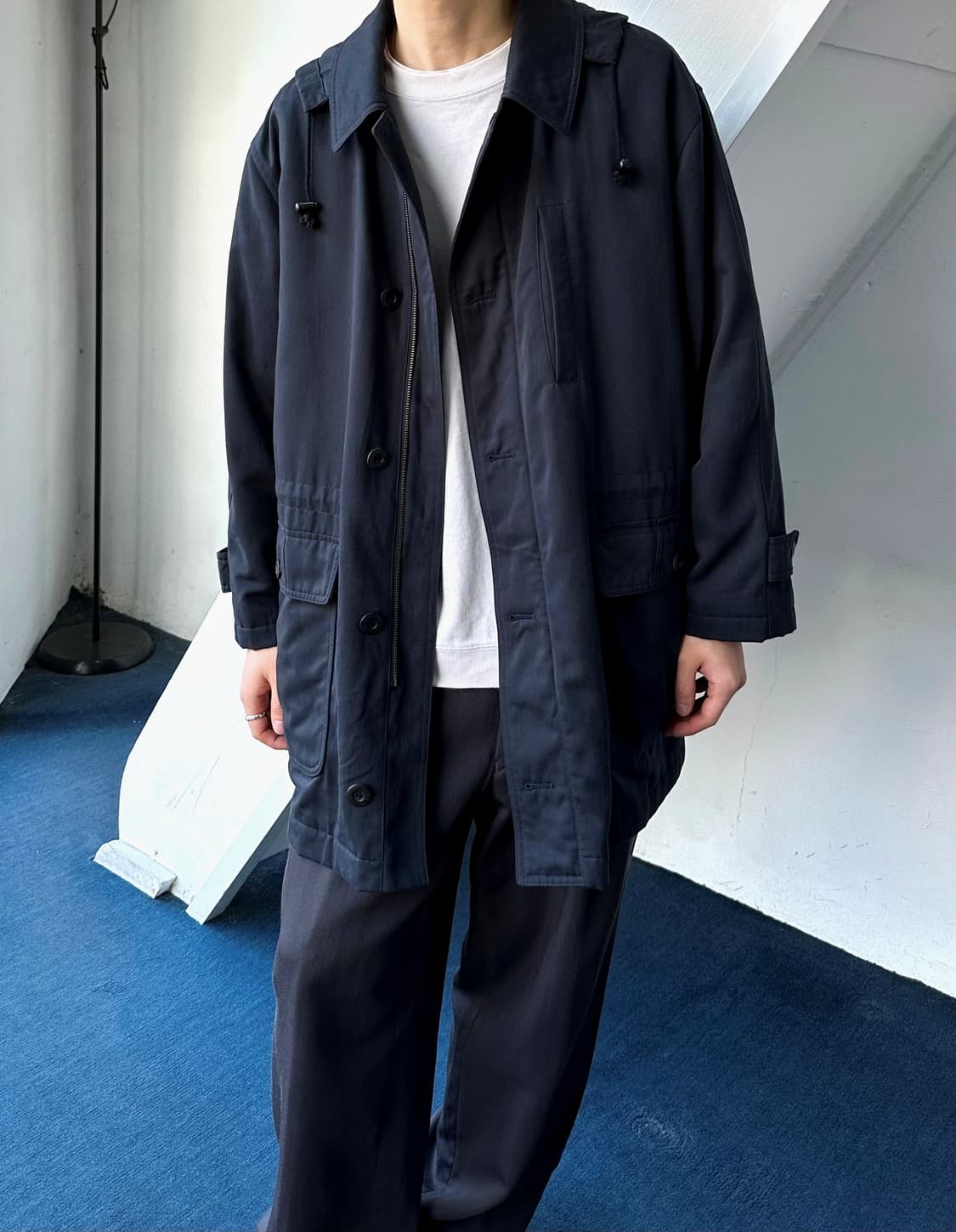 Soft fabric 2way linner mil coat 상품이미지8