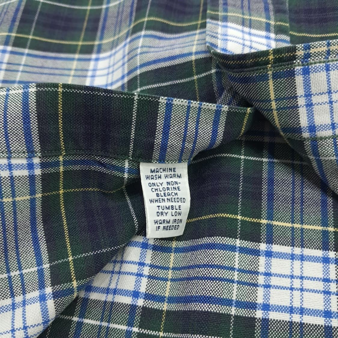 Co900 2XL Big 폴로 랄프로렌 블랙워치 스몰타탄체크 긴팔 셔츠 상품이미지6