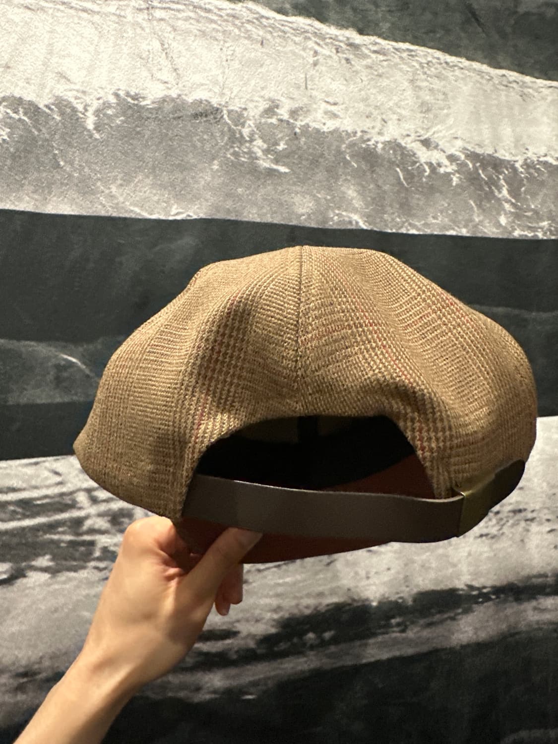 암피스트 에이 체크 캡 브라운 상품이미지3