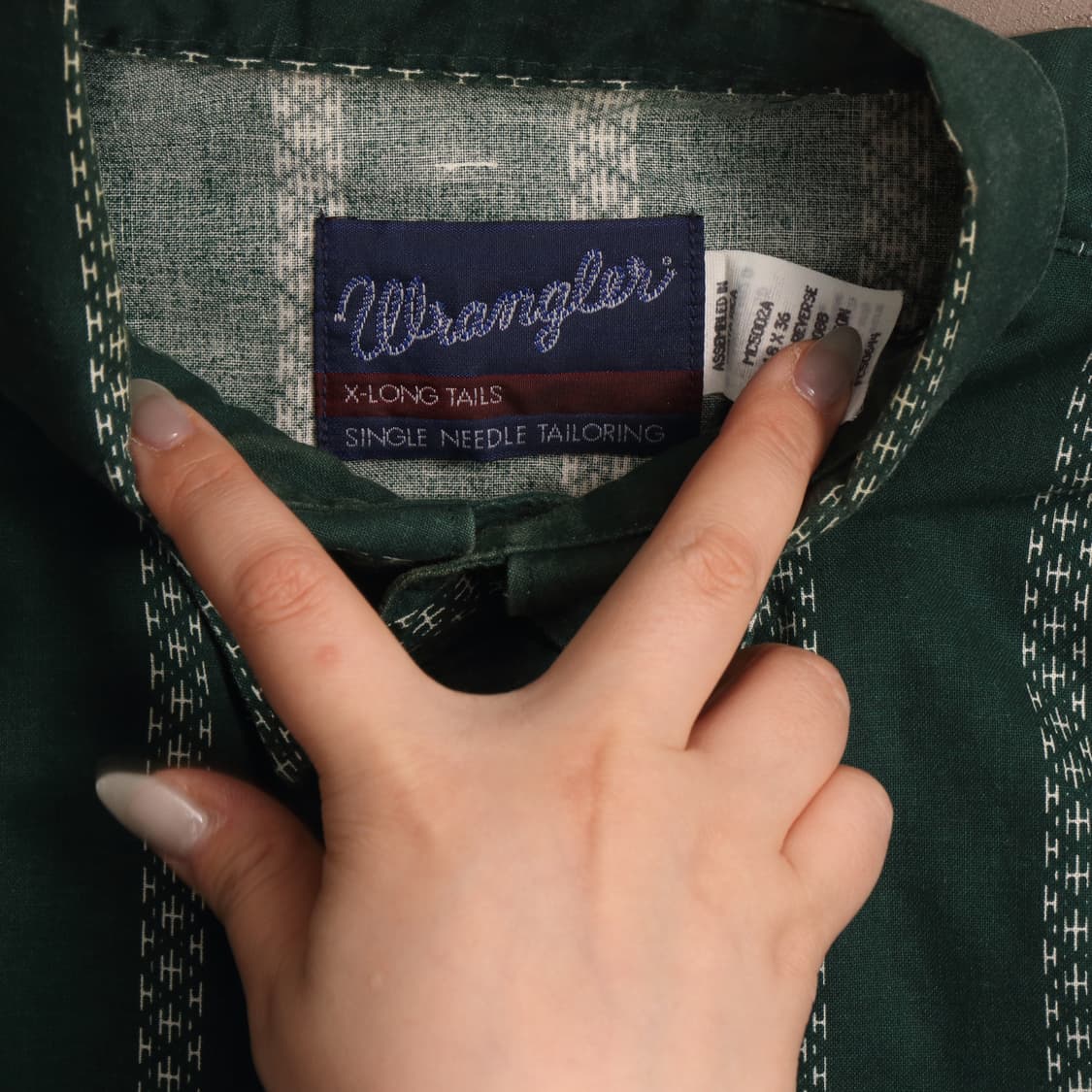 90's 랭글러 웨스턴 스트라이프 셔츠 A1706 상품이미지3