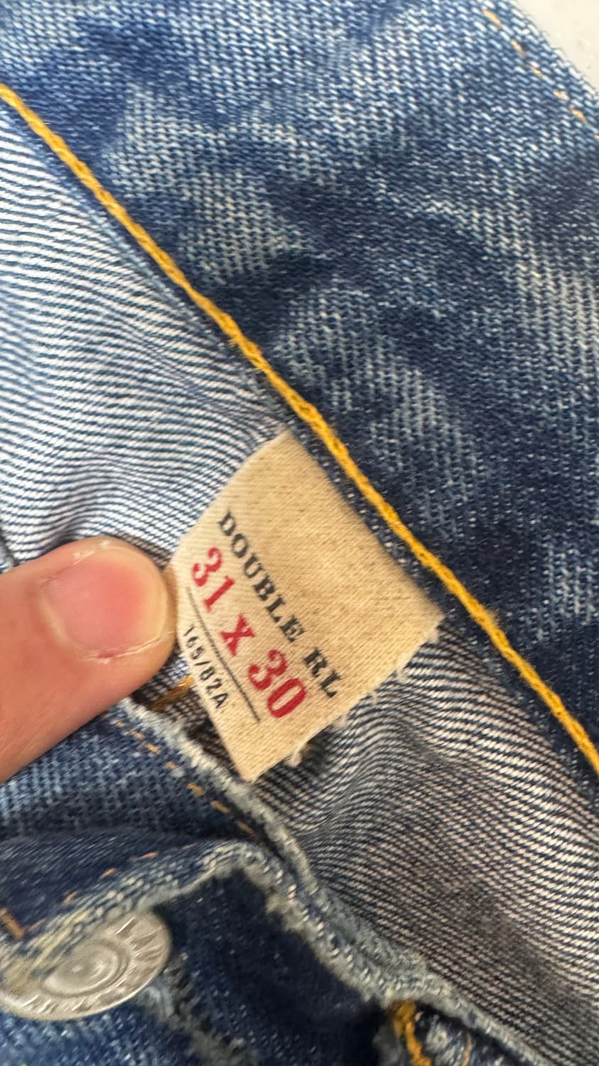 더블알엘(RRL) 스트레이트 핏 리페어 셀비지 데님 팬츠 상품이미지4