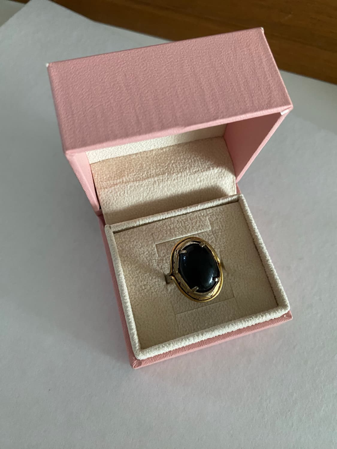 빈티지 블랙 스톤 반지 상품이미지1