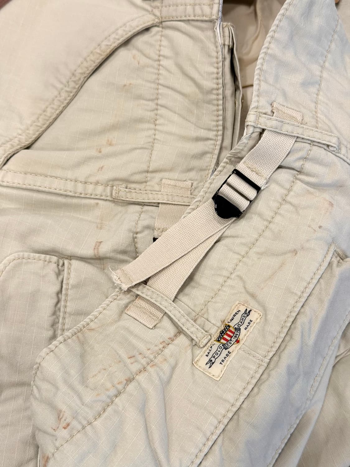 90-00s Polo Jeans 폴로 진스 밀리터리 카고 립스탑 쇼츠 상품이미지9