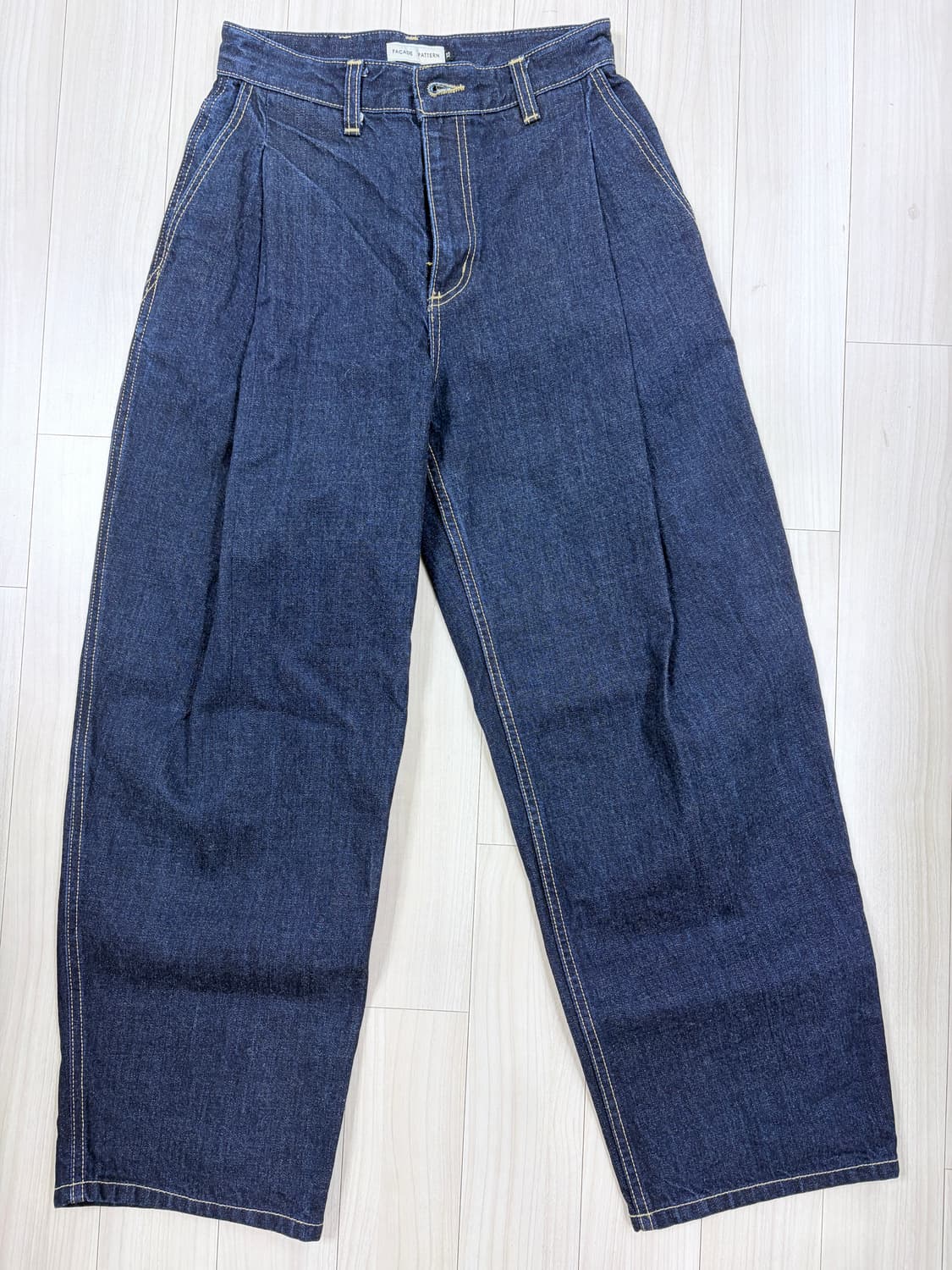 파사드패턴 라운드 데님 팬츠 상품이미지3