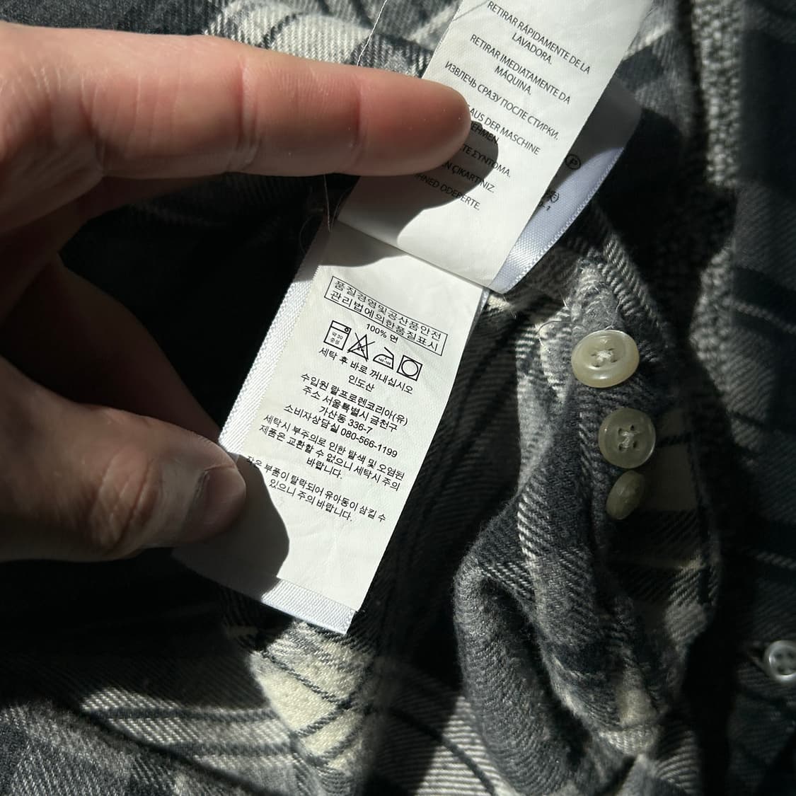 폴로 랄프로렌 클래식 체크 셔츠 상품이미지7