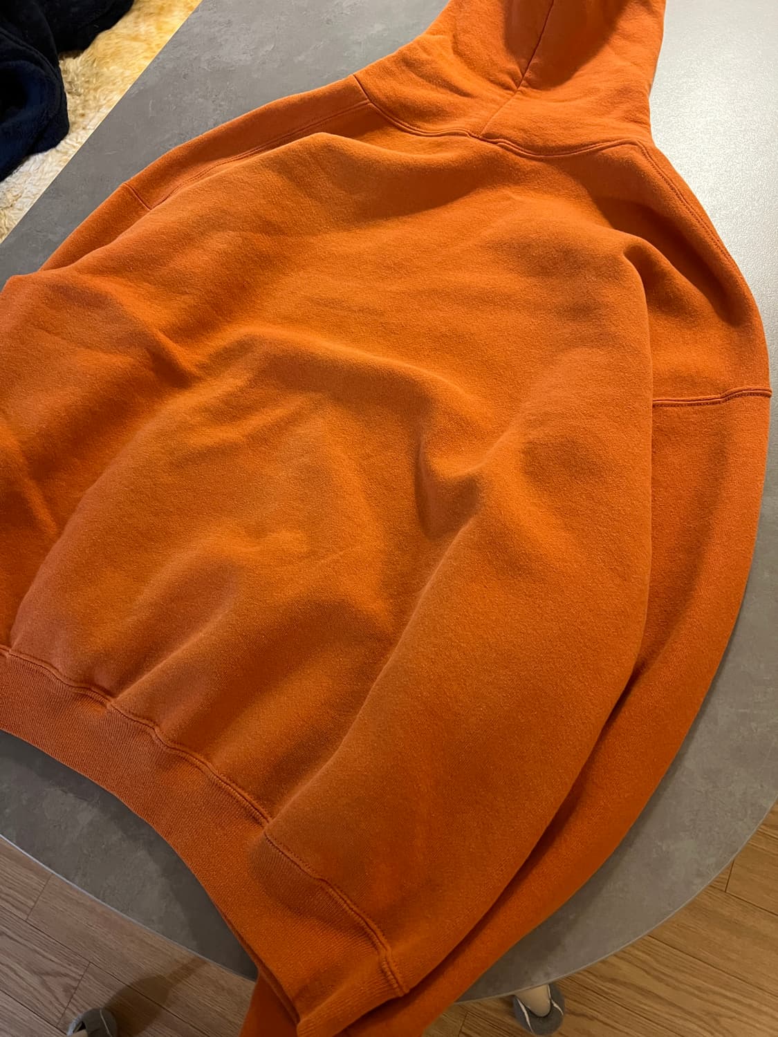 90s 러셀 빈티지 후드 오렌지 XXL 상품이미지5