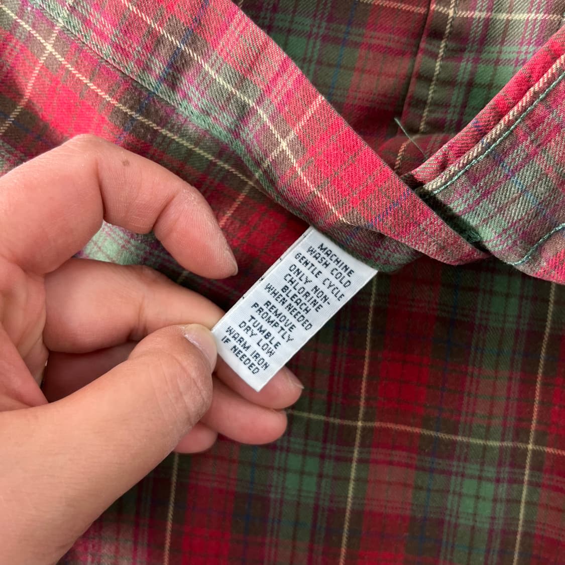 100 폴로랄프로렌 빈티지 체크 코튼 셔츠 상품이미지6