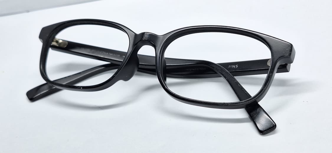 JINS 진스 URF-17S-280 메트 피니시 블랙 웰링턴 안경테 안경 상품이미지4