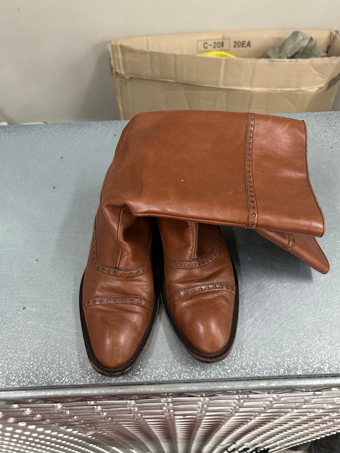 아테스토니 가죽 부츠 37.5 상품이미지5