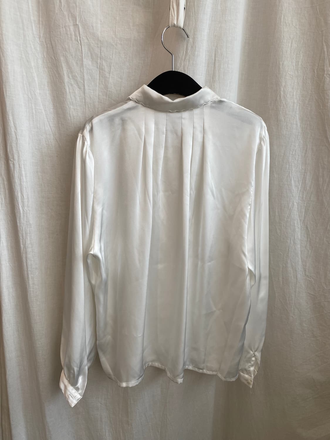 빈티지 화이트 실크블라우스(M-L) 상품이미지2