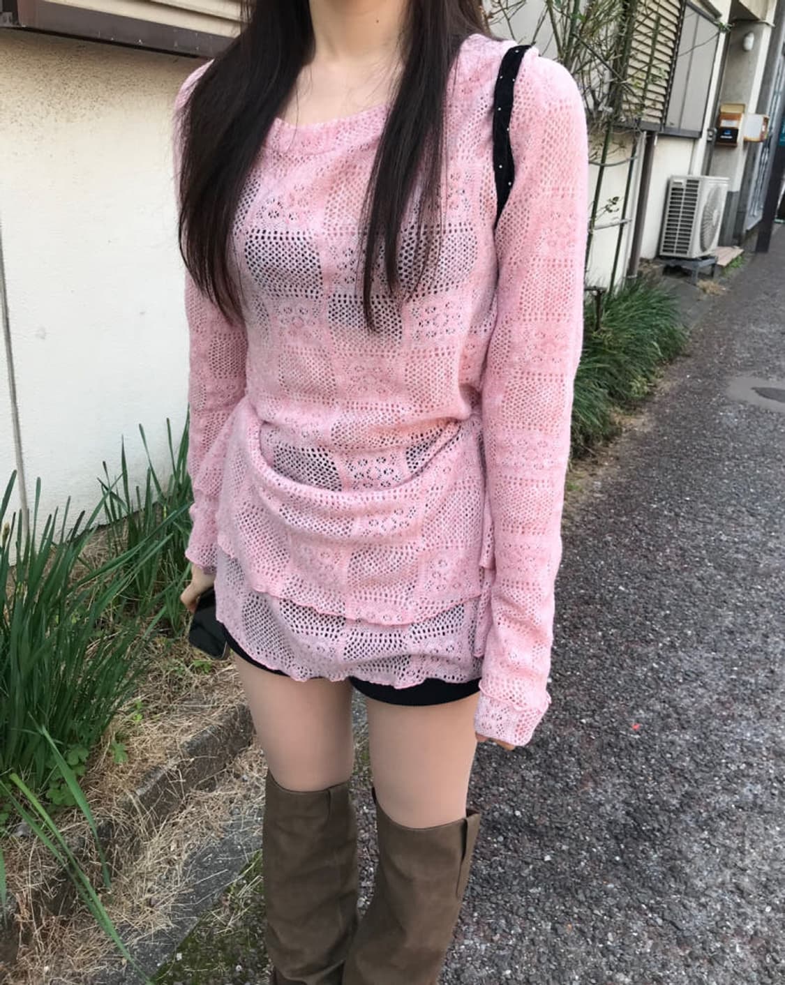 리리 패턴 니트 상품이미지2