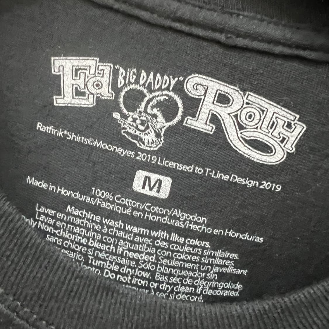 USA Ed Roth 랫 핑크 빈티지 긴팔 롱슬리브 M 상품이미지4