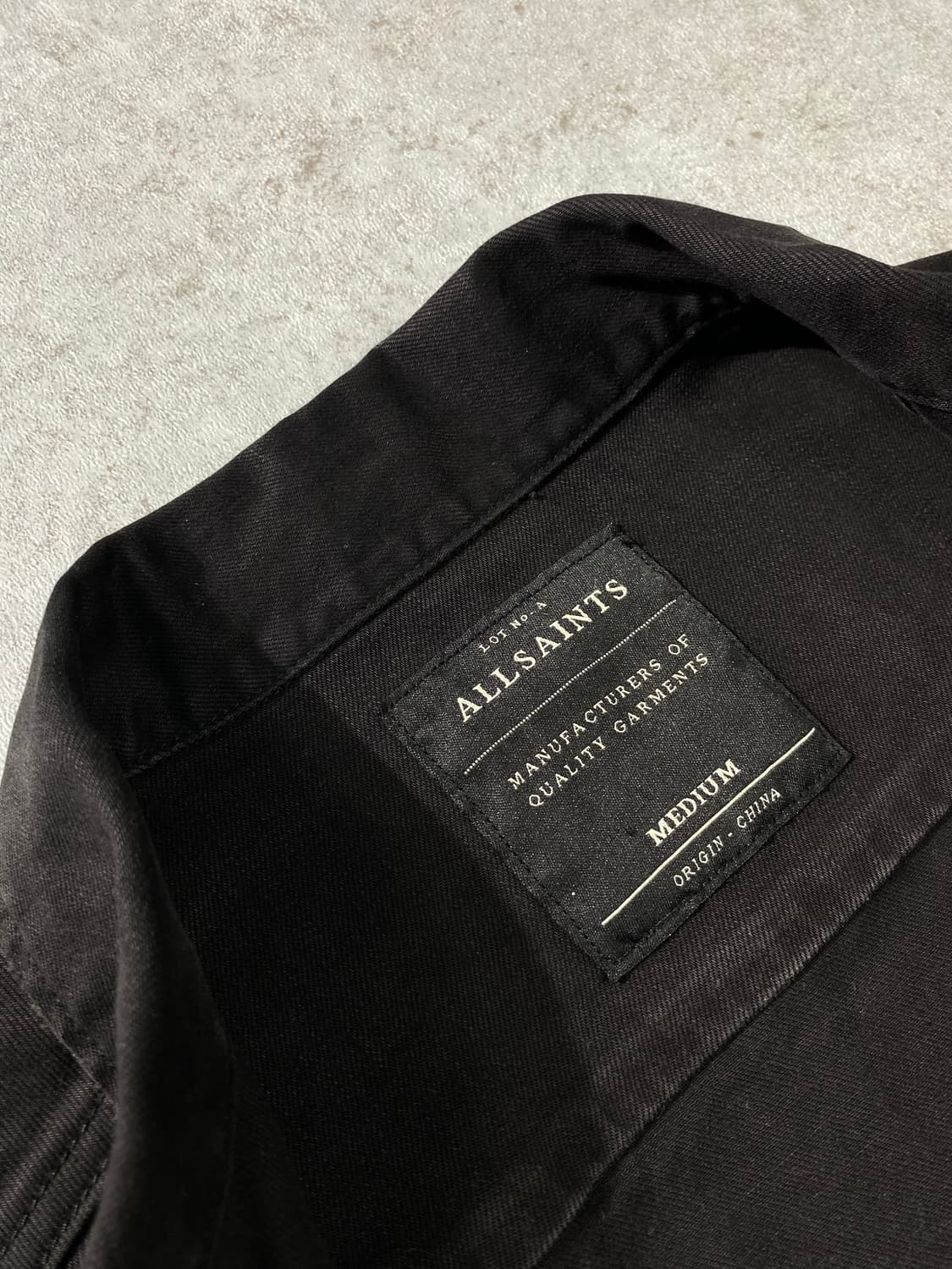 [M] ALLSAINTS 올세인츠 블랙 워시드 데님 바이커자켓 상품이미지6