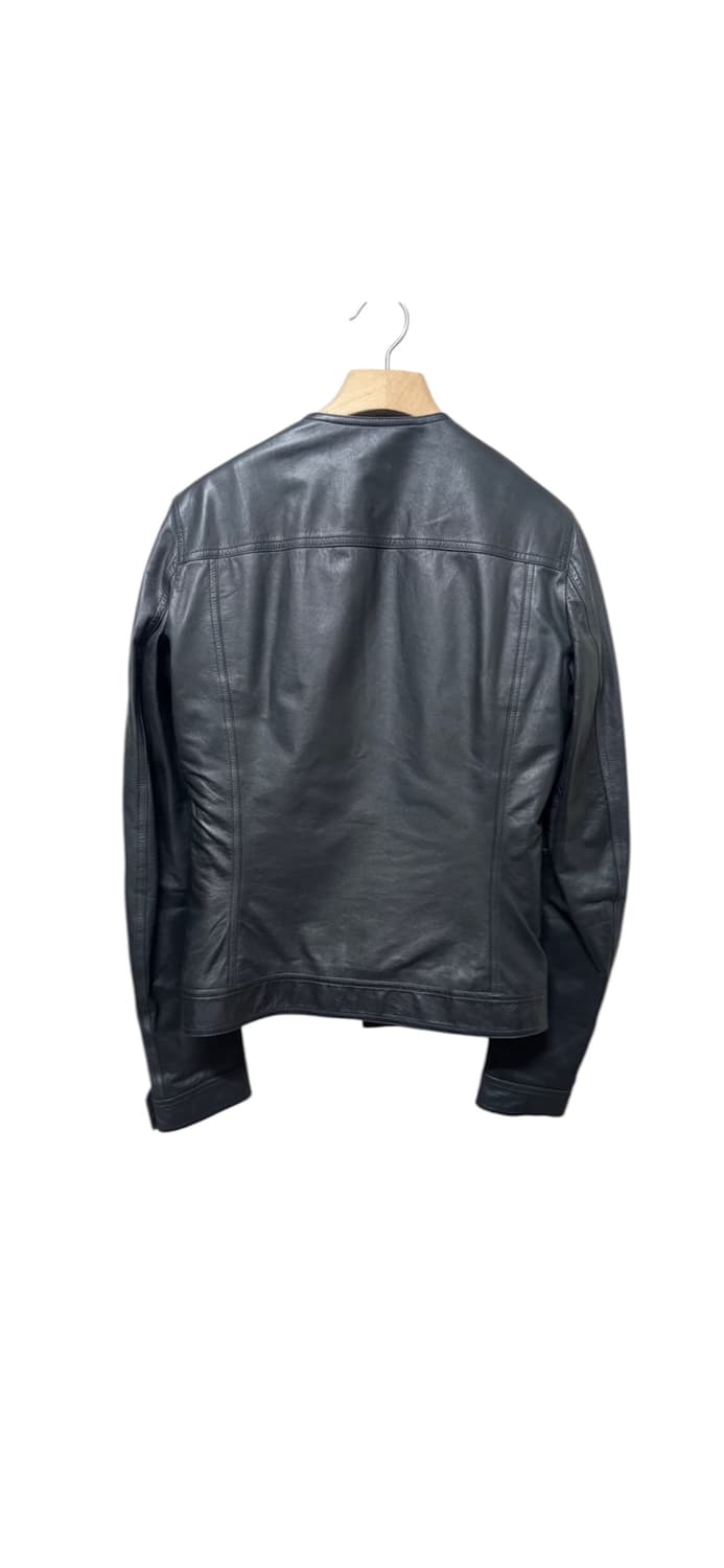 [정품] 14ss 릭오웬스 비셔스 크루넥 레더 자켓 50사이즈 상품이미지2