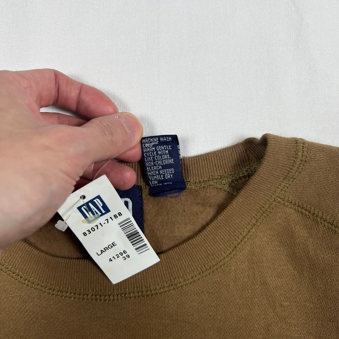 데드스탁 90’s 갭 gap 빅로고 프린트 맨투맨 상품이미지7