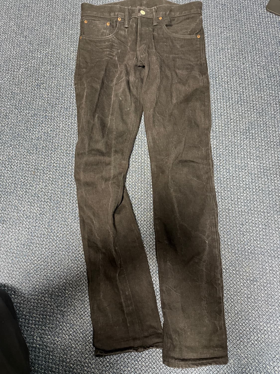 [30] 더블알엘 블랙 셀비지 슬림핏 상품이미지1