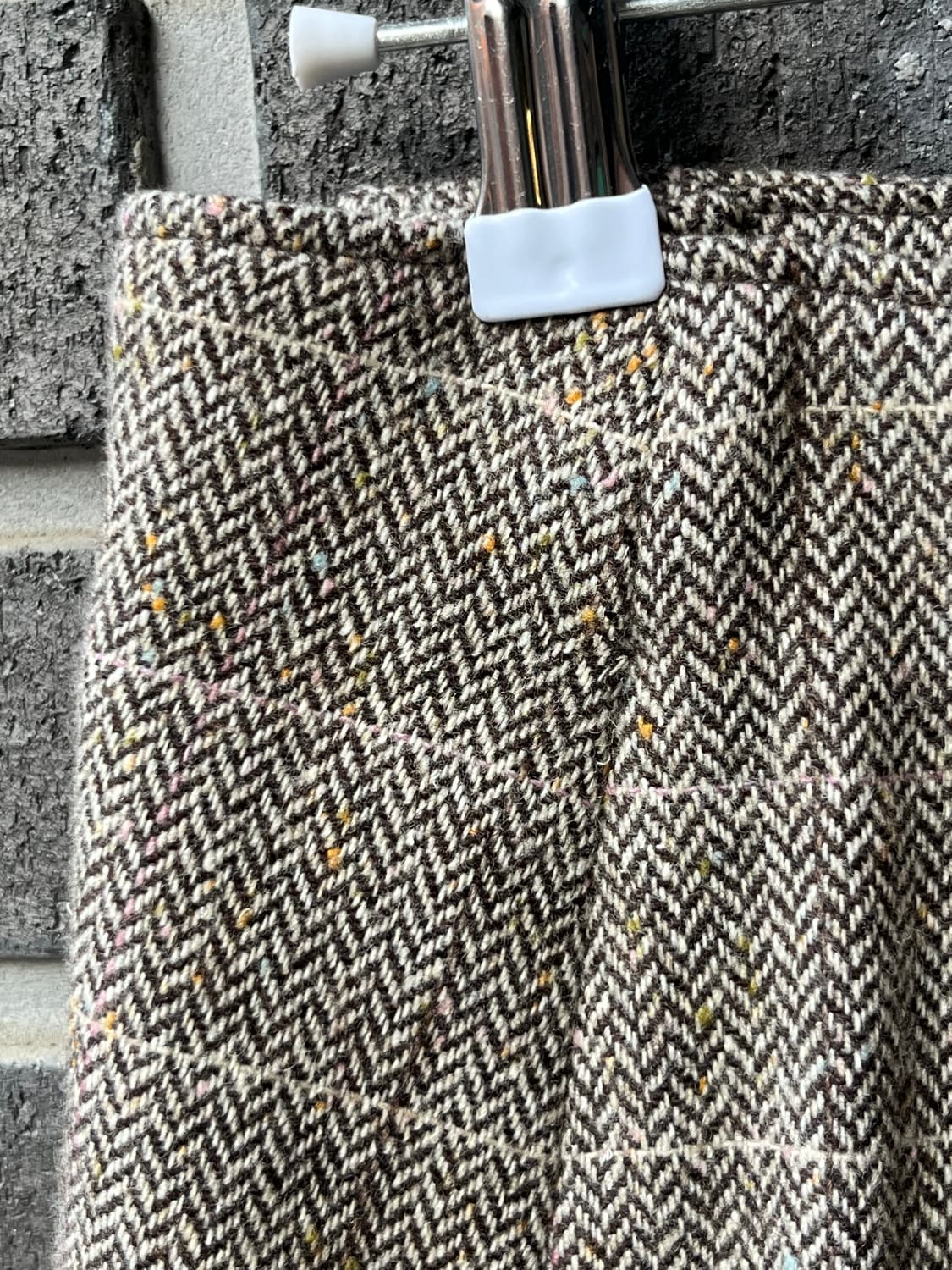 언발란스 트위드 스커트 브라운 상품이미지8