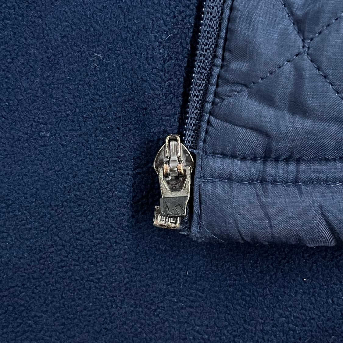 [정품/110] 아디다스 퀼팅 후드 집업 네이비 b19 상품이미지7