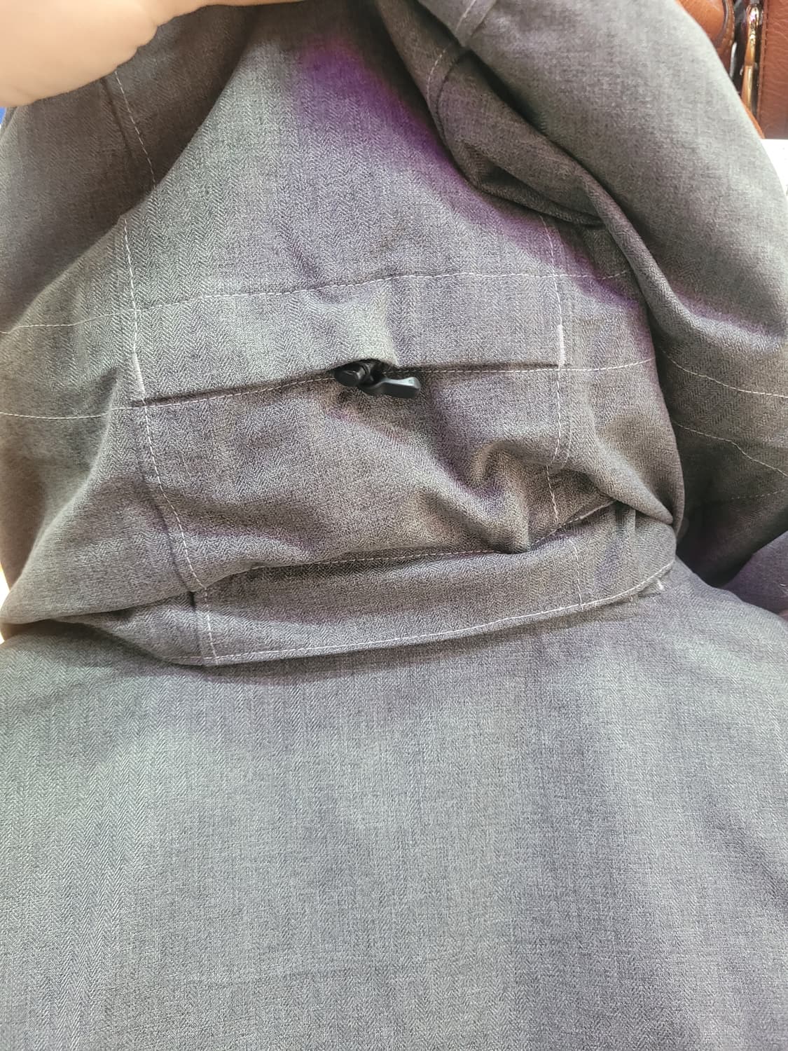 노스페이스 NSJ1DG52 후드 거위털 패딩 그레이 (후드 분리형) 상품이미지3