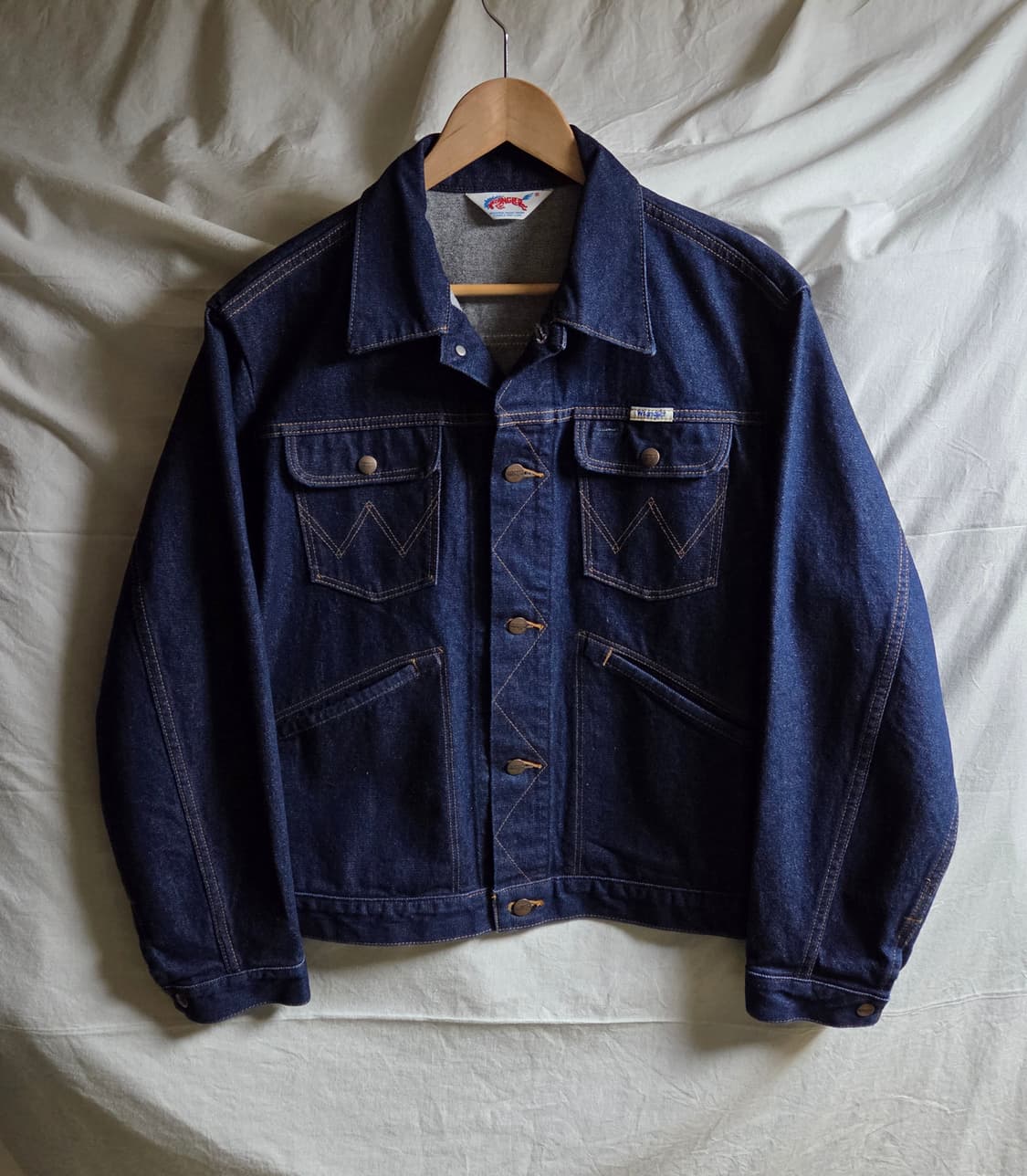 랭글러 124MJ 데님 자켓 인디고 L 상품이미지1