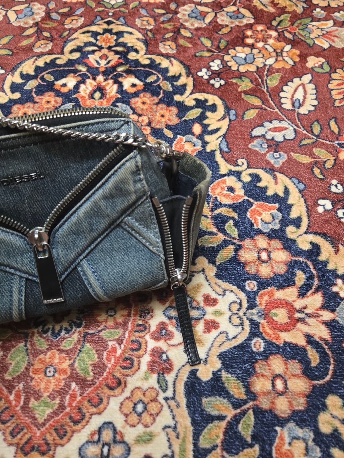 디젤 DIESEL 패치워크 데님 미니 숄더백 상품이미지8