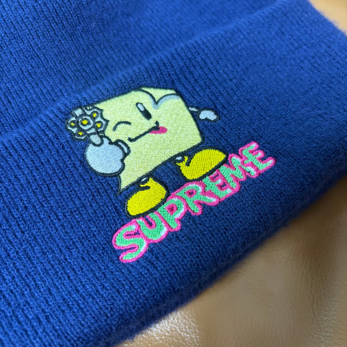 슈프림 비니 모자 스티키 노트 네이비 상품이미지4