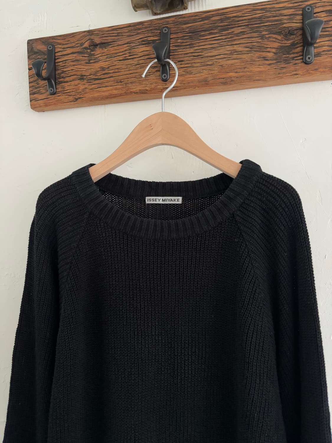 Issey Miyake 이세이미야케 90s 블랙 니트 상품이미지3