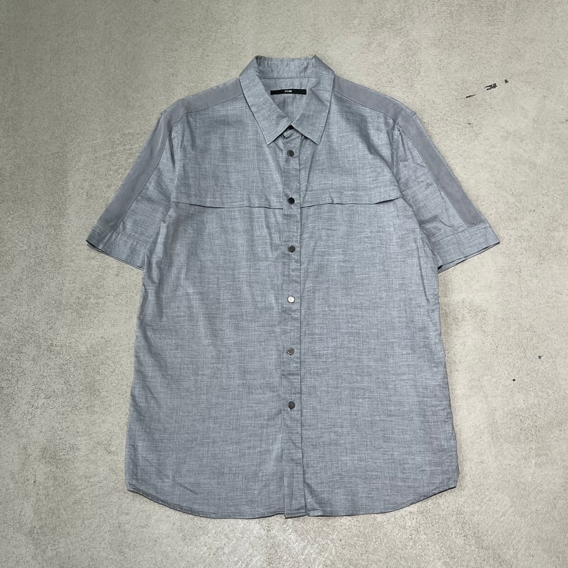 시스템 그레이 하프셔츠 s10301 상품이미지1