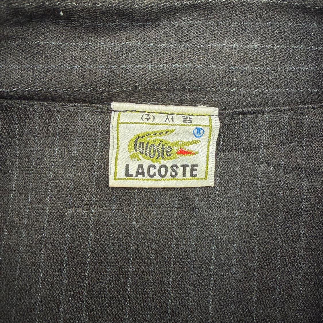라코스테 블랙 스트라이프 블루종 자켓 M 상품이미지7