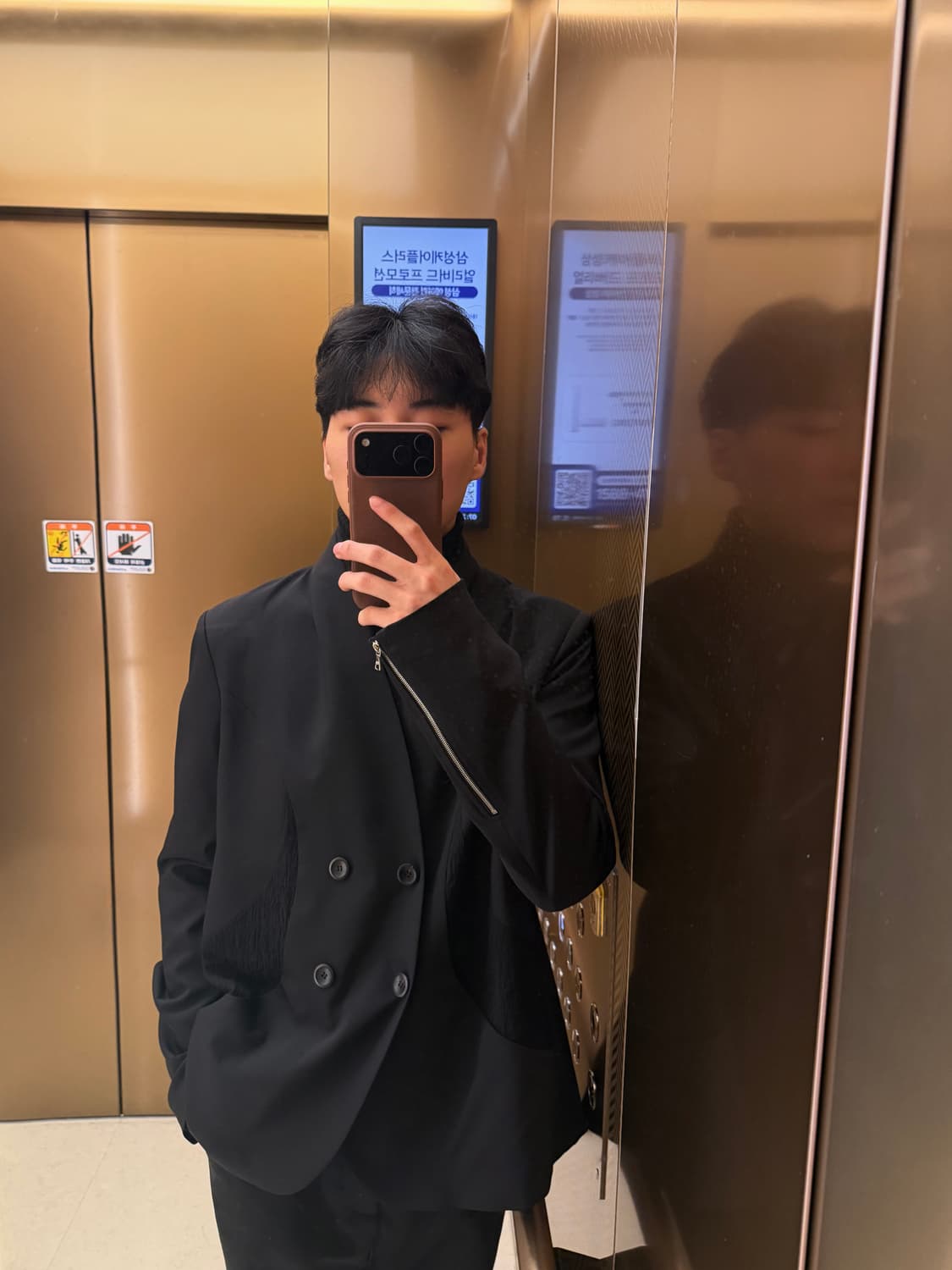 커마웨어 숄 카라 블레이저 자켓 상품이미지10