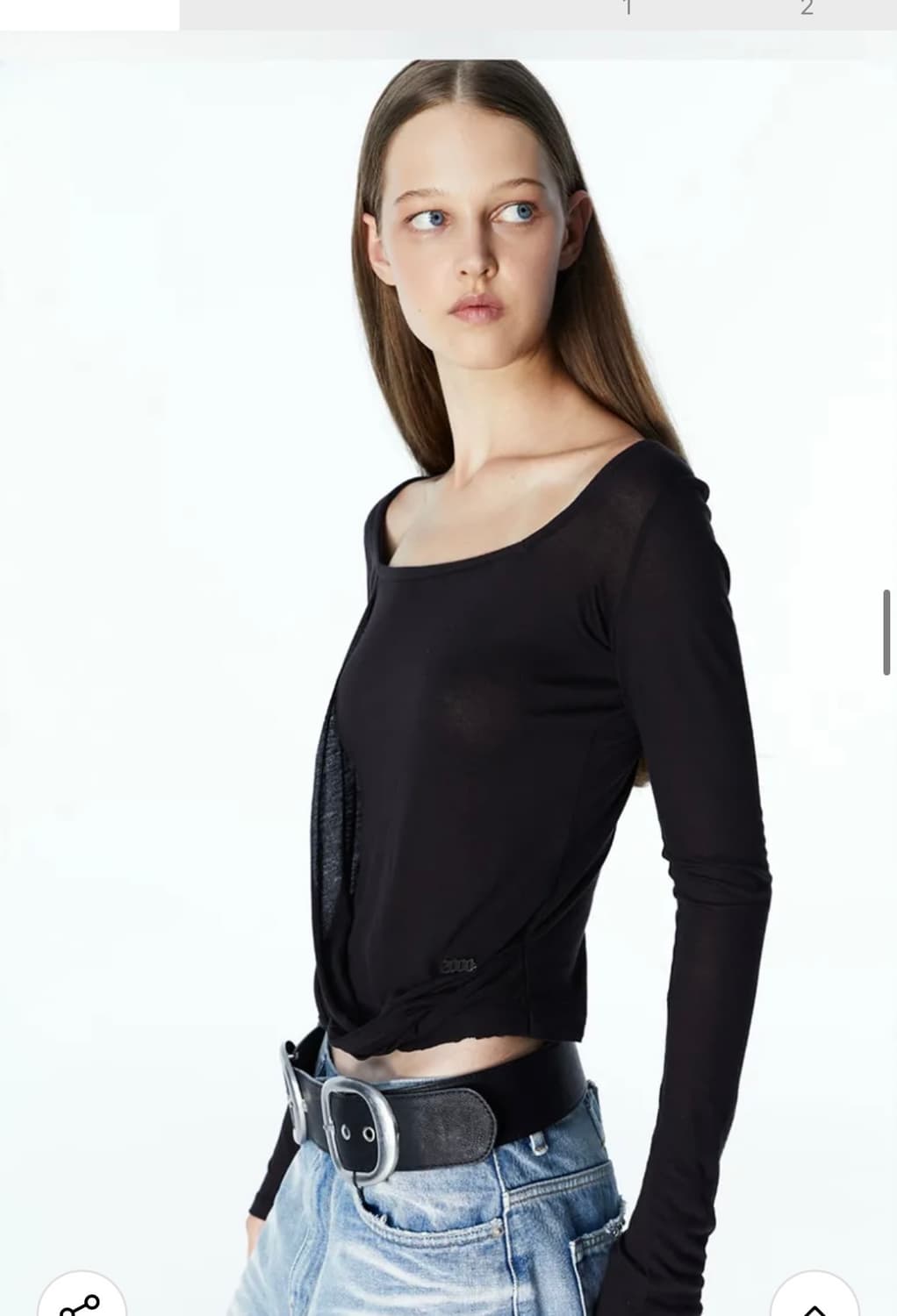 2000아카이브 카이아 드레이프 탑 상품이미지3