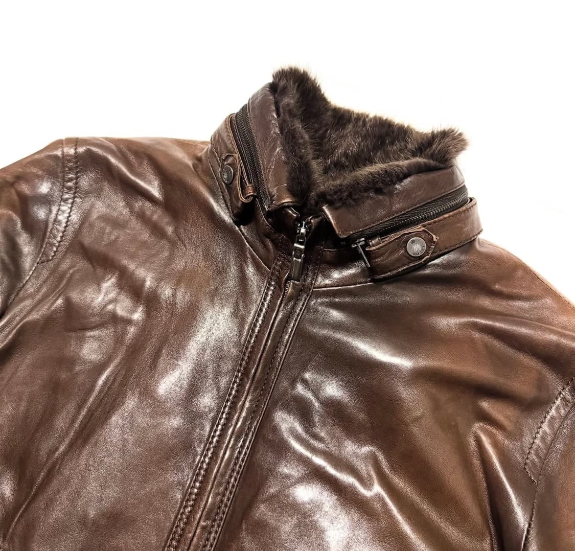 갤럭시 제일모직 - 리얼 퍼 레더 자켓 상품이미지2