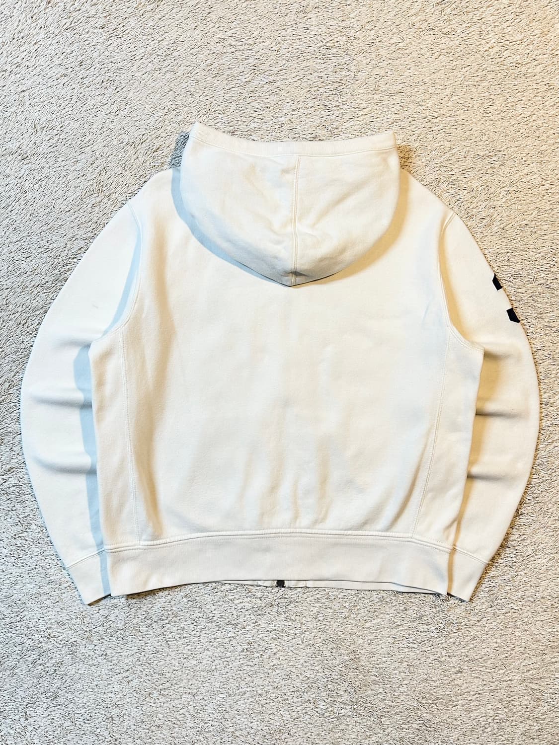 폴로 랄프로렌 신형 빅포니 로고 투웨이 체크 후드집업 화이트 상품이미지3