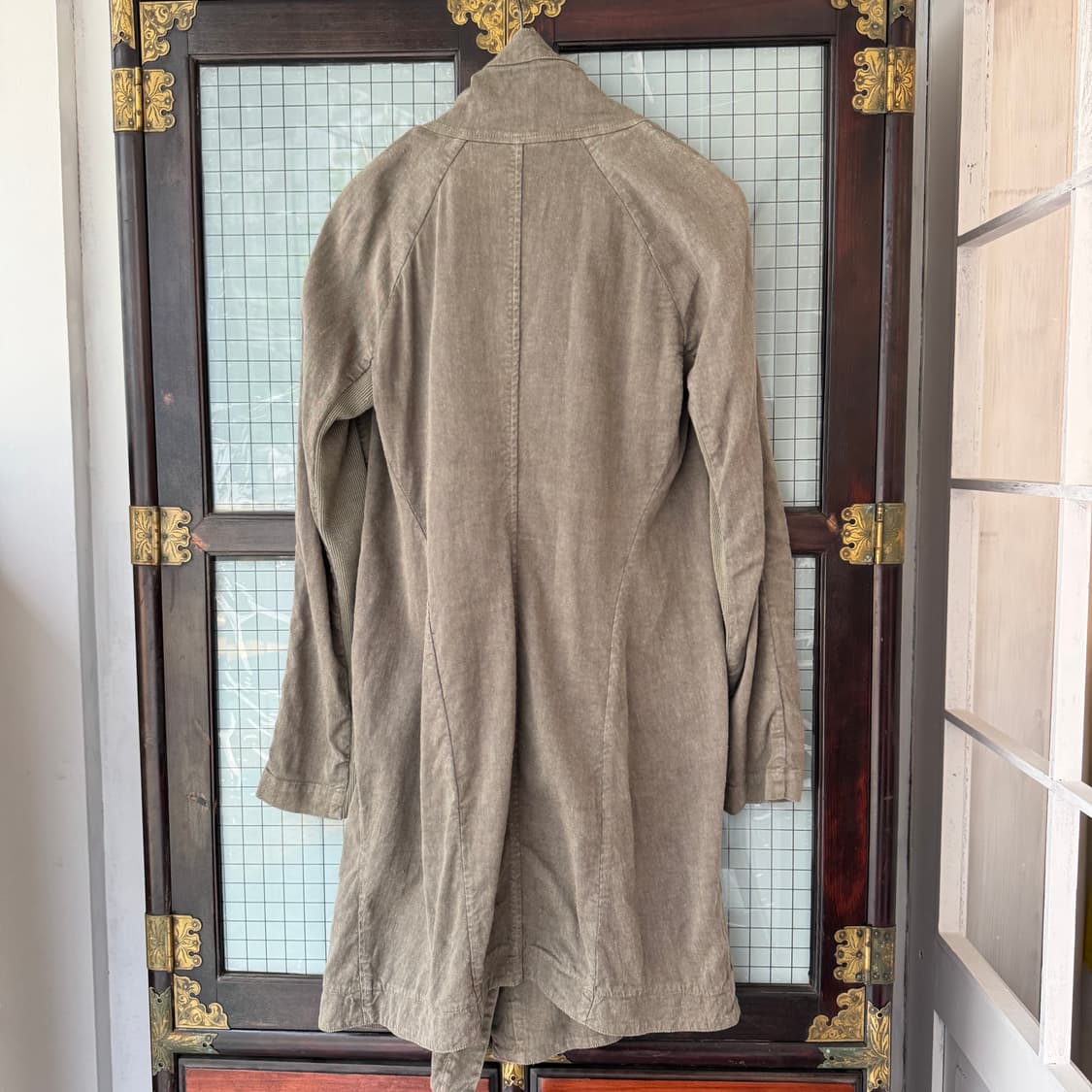 TRANSIT 린넨 비대칭 집업 코트 상품이미지6