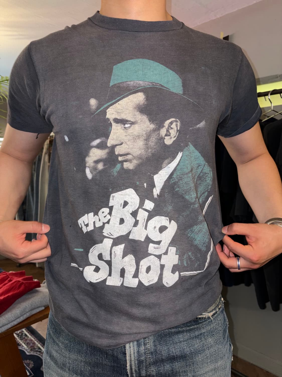 80‘s The Big Shot movie print hard T-sh 상품이미지4