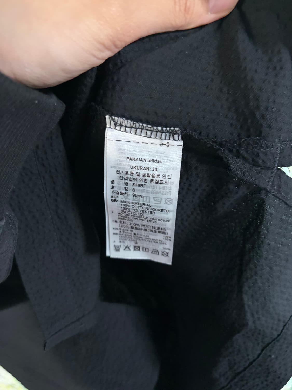 아디다스 블랙 반팔 셔츠 M 상품이미지7