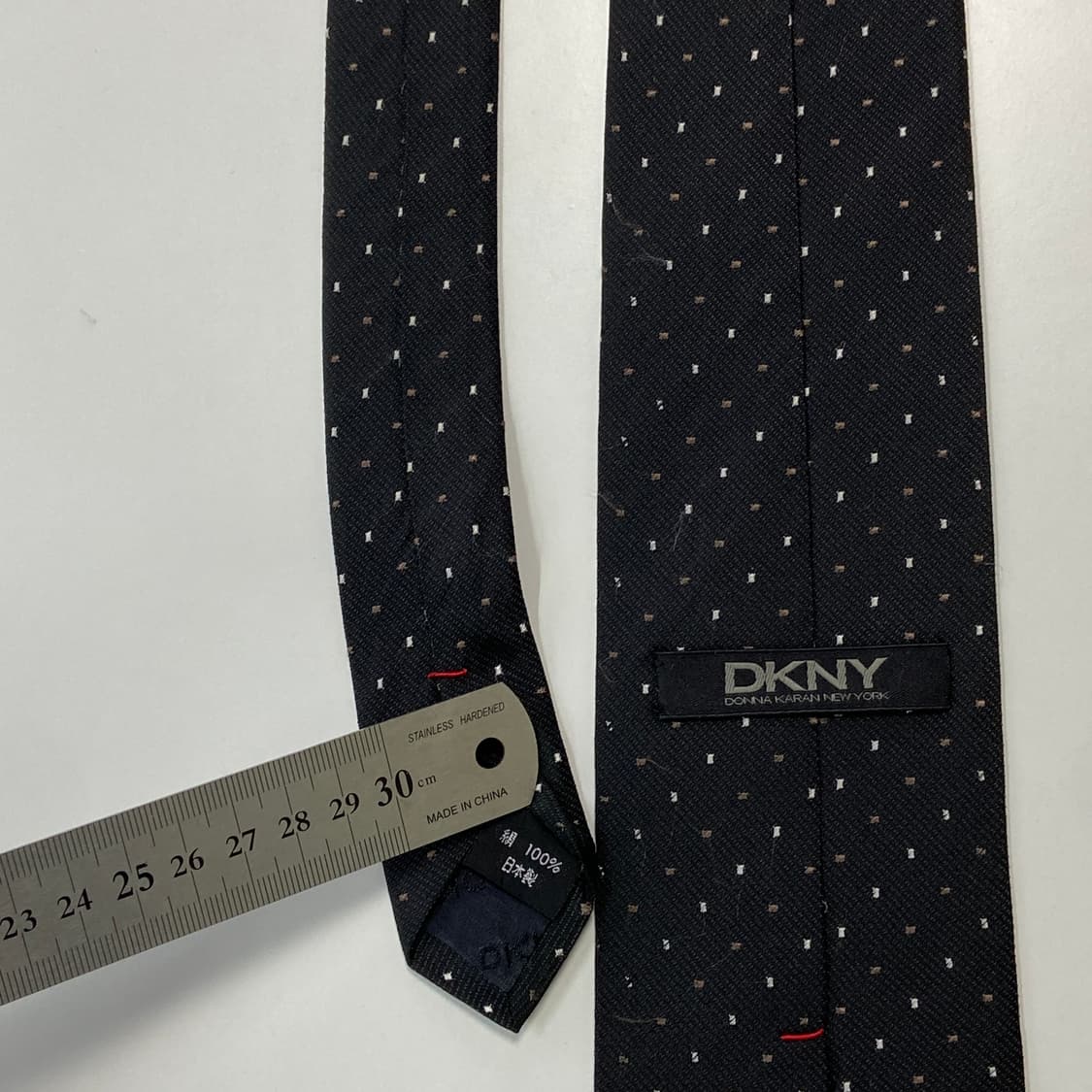  DKNY 명품 정품 블랙 넥타이 8.3cm 상품이미지4