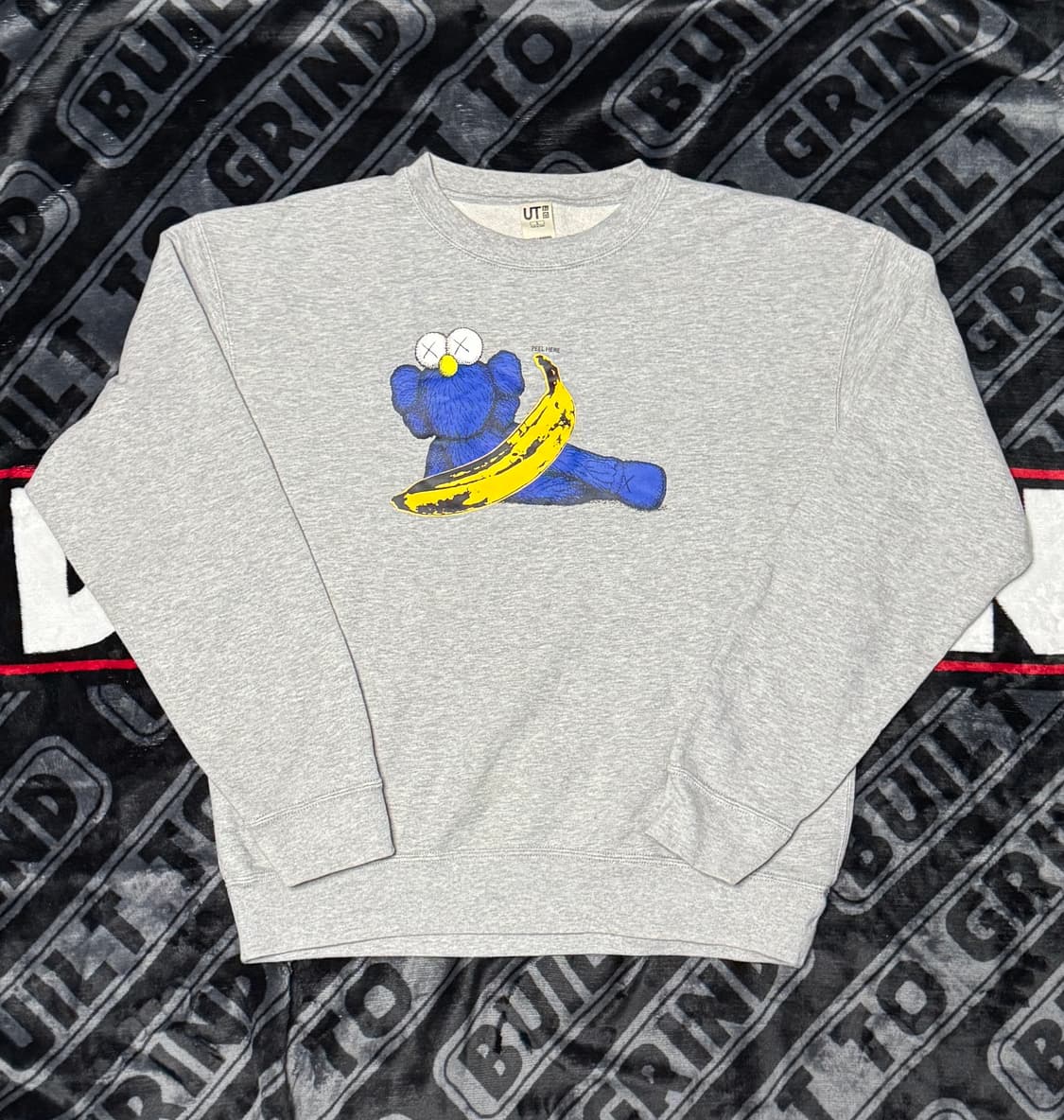 유니클로 카우스 앤디워홀 스웻셔츠 그레이 상품이미지1