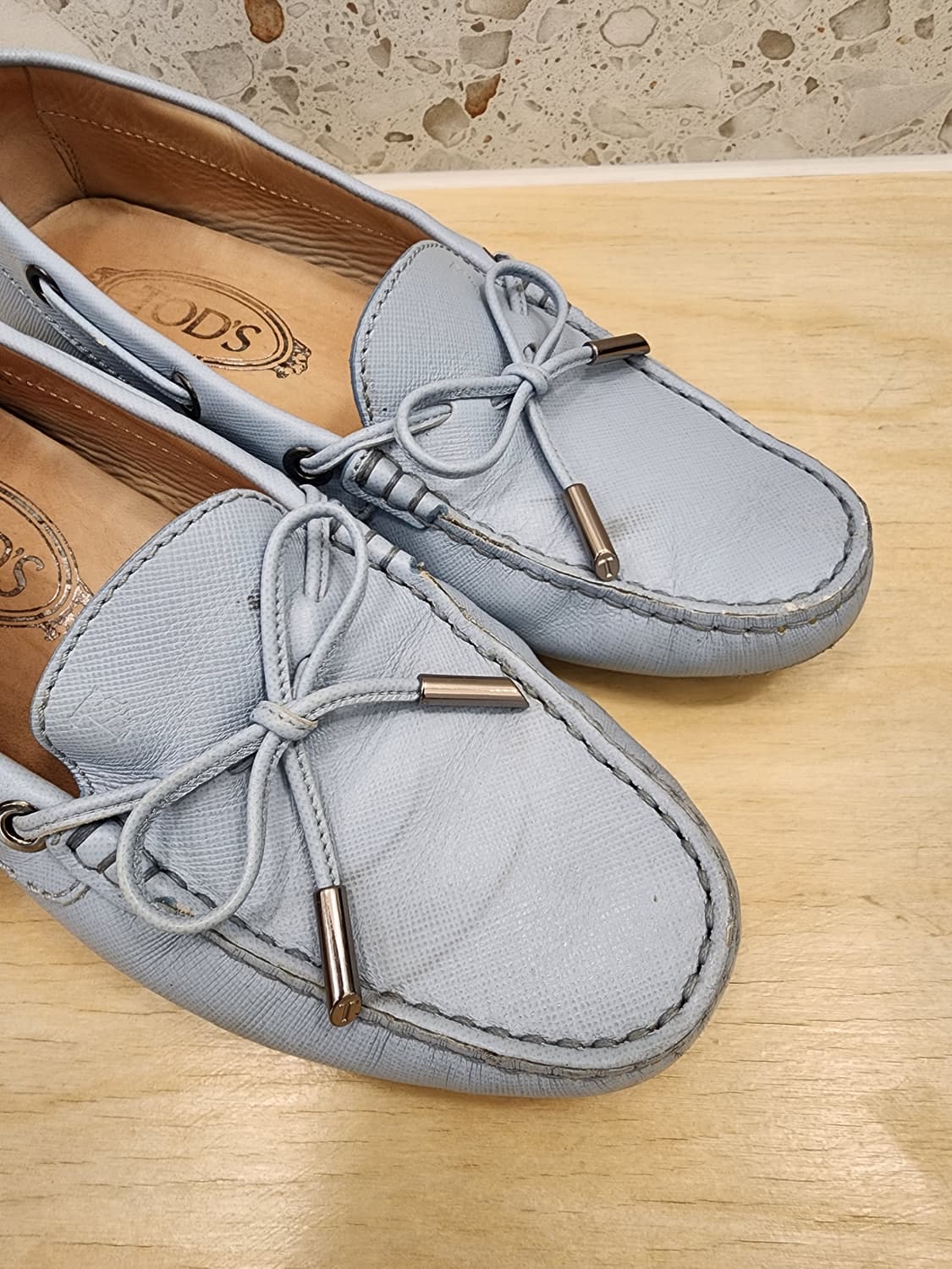 토즈 트라이빙 플랫슈즈 36 블루 상품이미지7