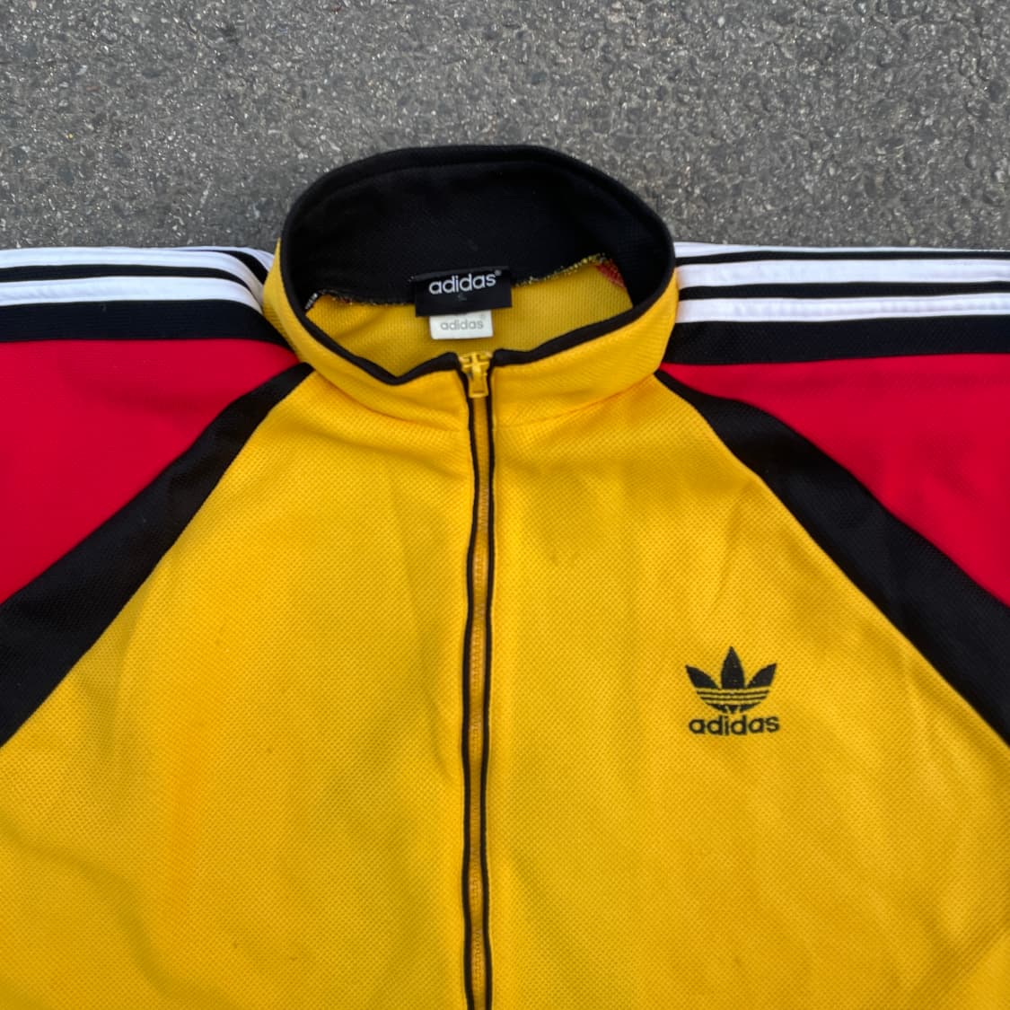 90s 아디다스 배색 올드스쿨 오버핏 져지 트랙탑 XL 상품이미지3