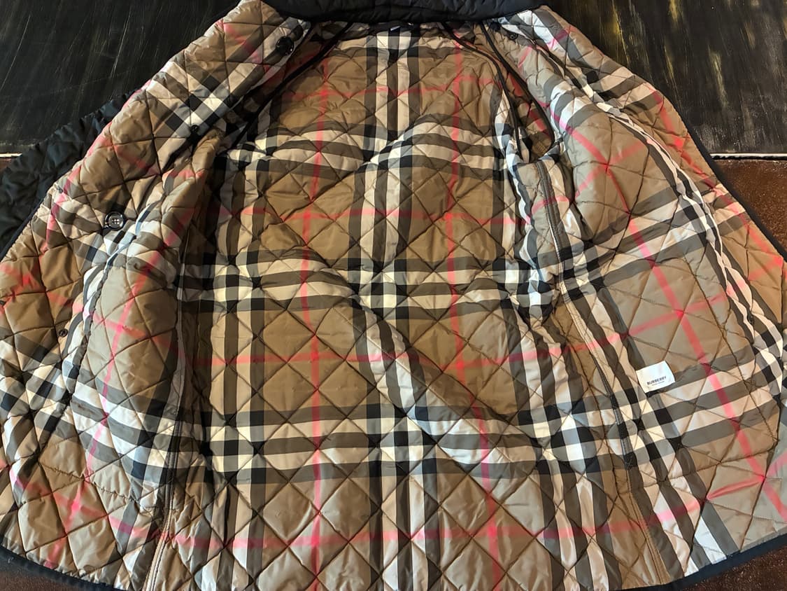 M) 버버리 타이팅 퀄팅 코트 블랙 상품이미지7