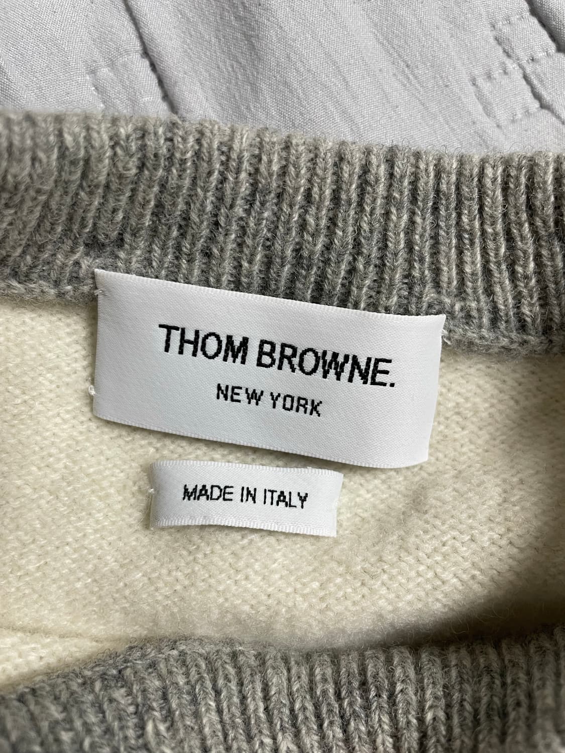 톰브라운 4선 울 니트 아이보리 3사이즈 신형 정품 상품이미지3