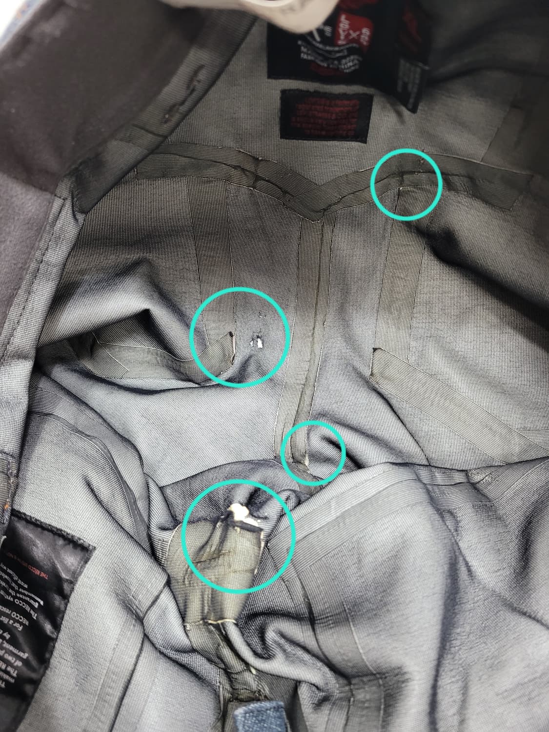 리바이스514 X 686 콜라보 스키 보드 팬츠 / 남 XL 연청 상품이미지7