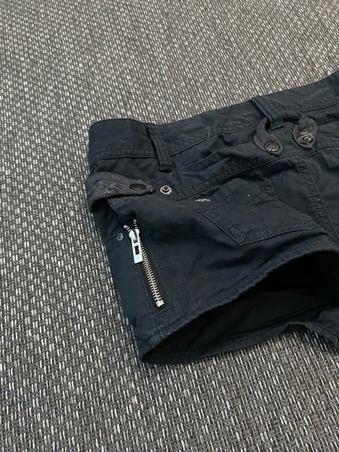 00’s Black Zip Detail Short Skirts 상품이미지5