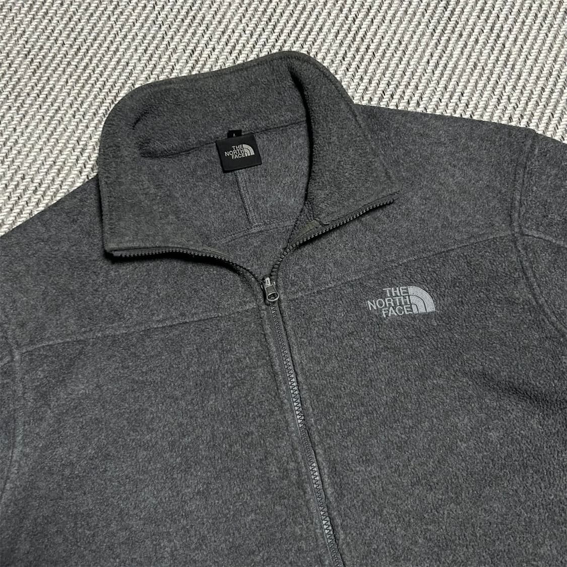 [M] Northface 노스페이스 챠콜 후리스 집업 자켓 상품이미지3
