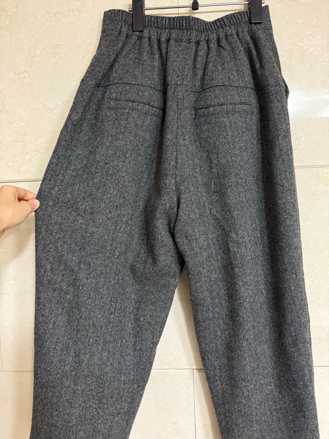 새상품) 울100 헤링본 모직 바지 상품이미지7