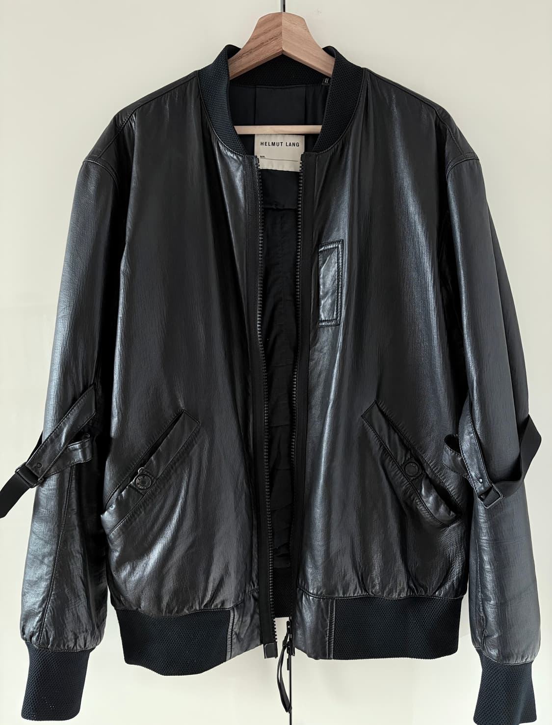 Helmut lang lamb skin strap bomber 상품이미지1
