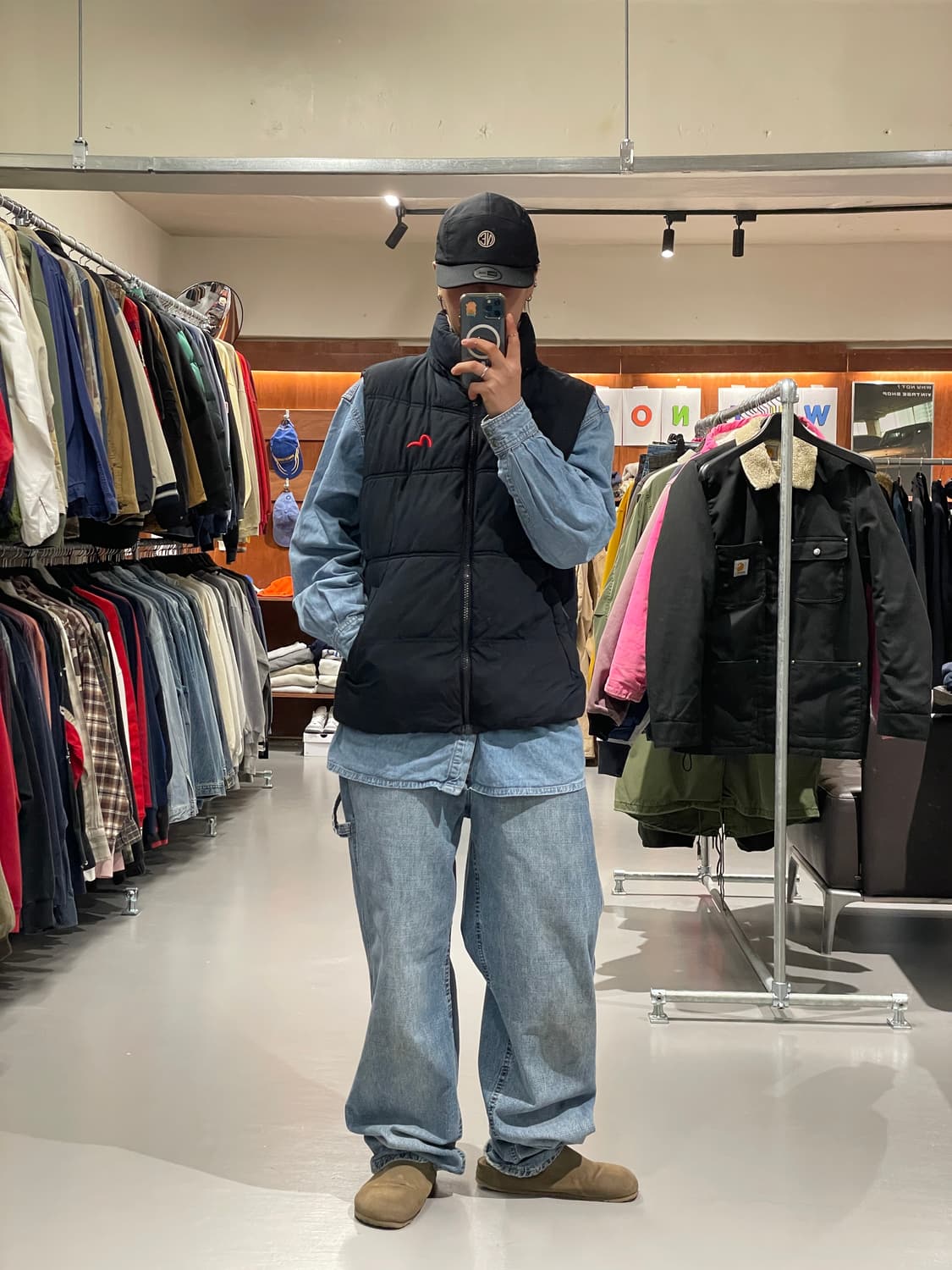 EVISU 패딩 조끼 상품이미지2