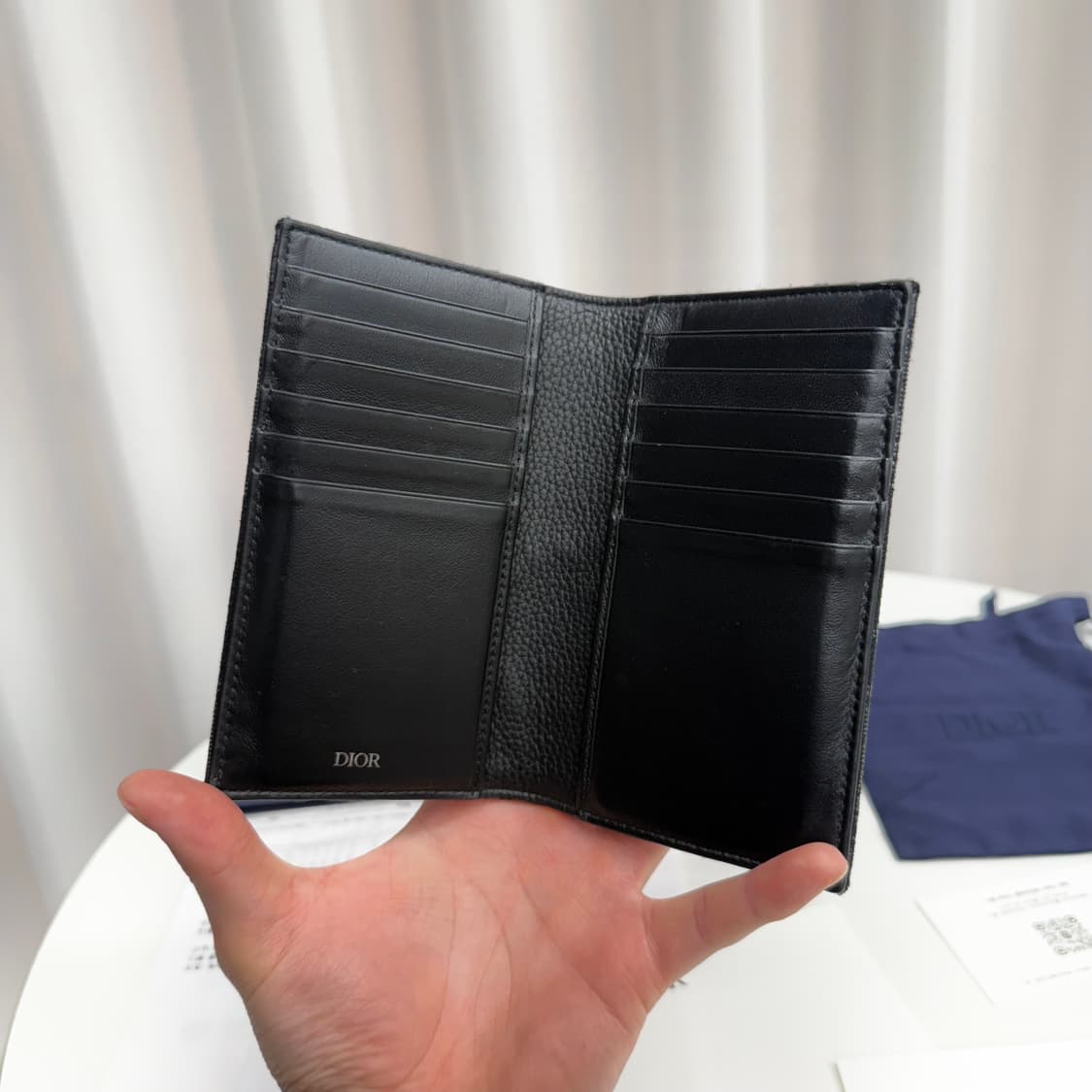 [풀박스] 디올 오블리크 롱 오거나이저 블랙 상품이미지4