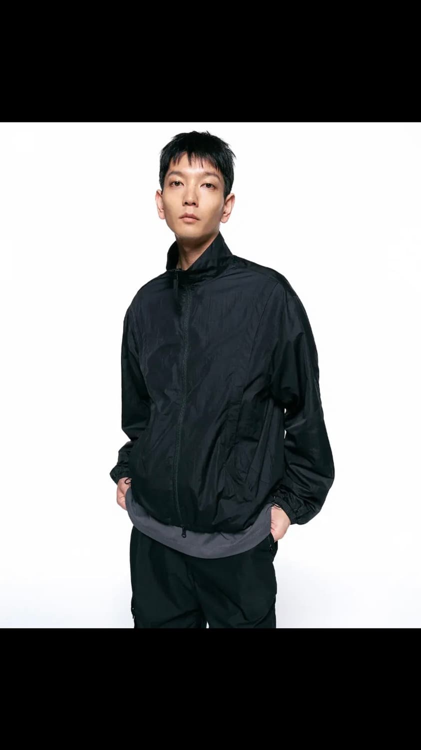 인사일런스 글로시 집업 블루종 s 상품이미지1